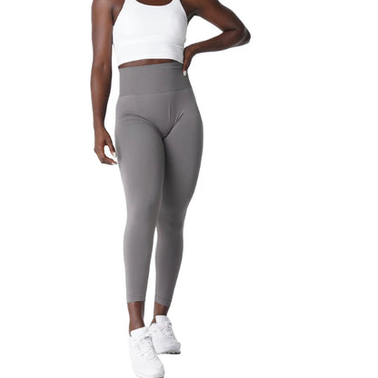 Seamless Womens Soft Workout Tights Fitness Outfits Yoga Pants High Waisted Gym Wear Spandex Leggings - The Clothing Company Sydney