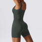 Women's Yoga Rompers One Piece Seamless Ribbed Jumpsuit Padded Sports Bra Romper Fashion Fitness Sportwear The Clothing Company Sydney