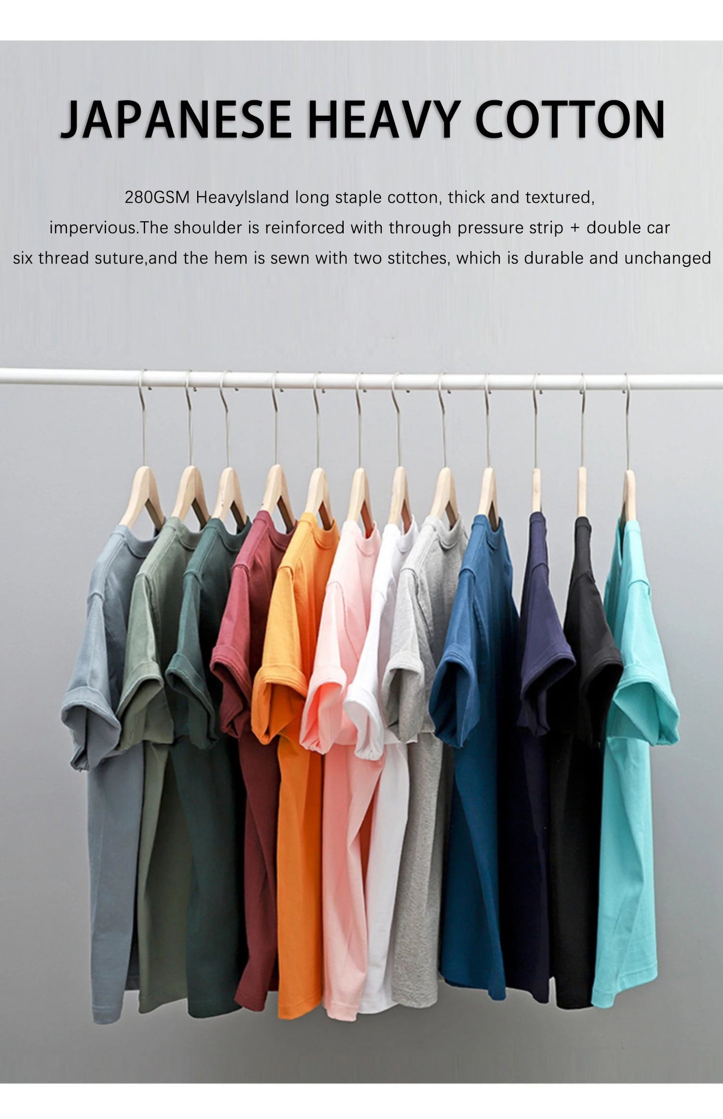 Men's 280gsm Oversized Heavy T-Shirt Summer Short Sleeve Tee Cotton Top Casual T Shirts The Clothing Company Sydney