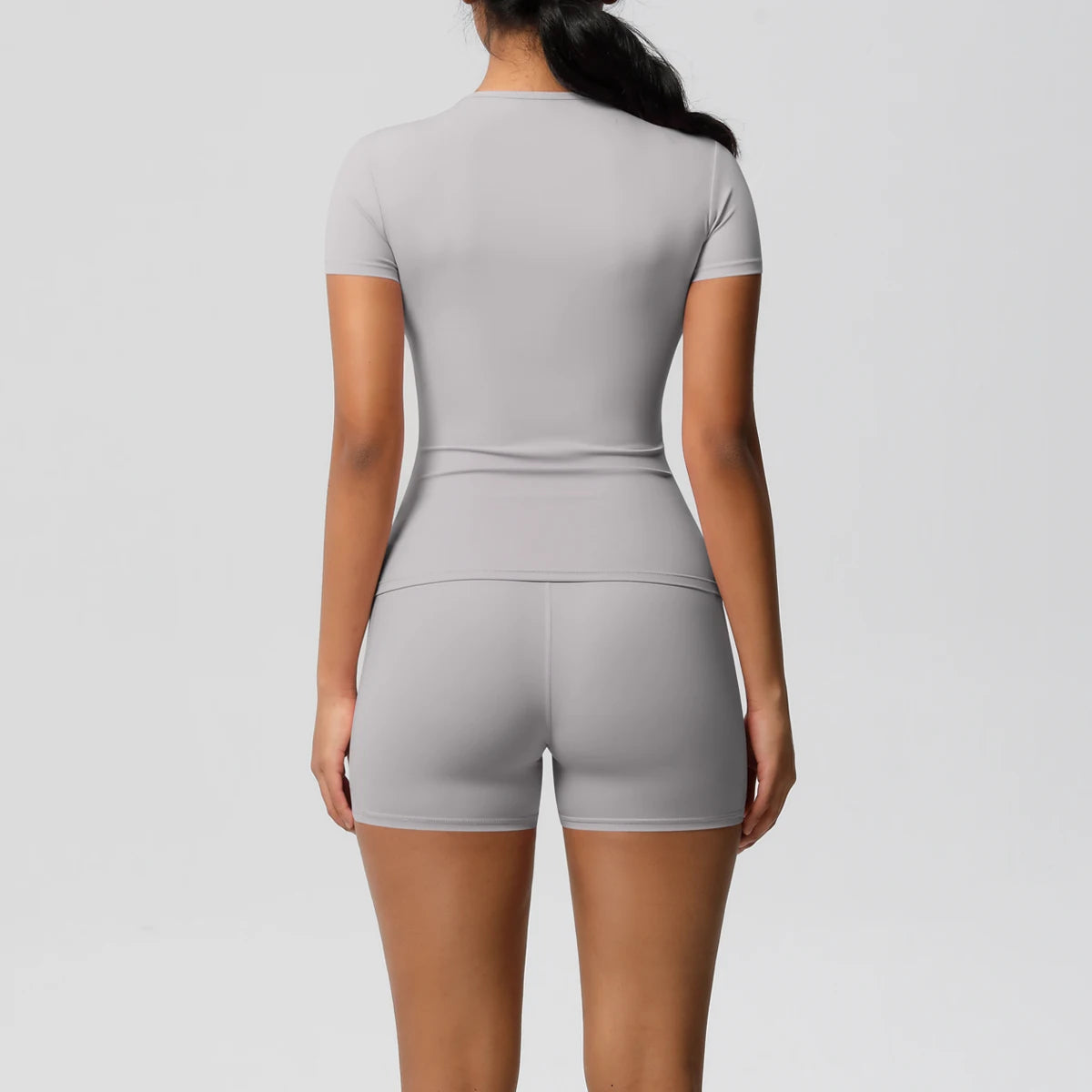 Workout Sportswear 2 Piece Piece Female Yoga Shirt Push Up Workout Clothes Outdoors Sport  High Waist  Fitness Sport Shorts - The Clothing Company Sydney