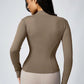 Women's Zipper Turtleneck Sports Long-Sleeve Sports Top, Gym Wear Ladies' Sportswear for Indoor Outdoor Jacket The Clothing Company Sydney
