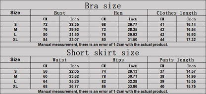 2 Piece Women's Gym Clothes Running Sports Fitness Breathable Yoga Tennis Top and Skirt Set The Clothing Company Sydney