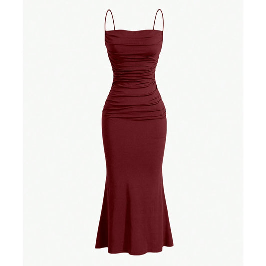 Women’s Elegant Maxi Party Dress – Spaghetti Strap Slim Fit Summer Evening Gown The Clothing Company Sydney