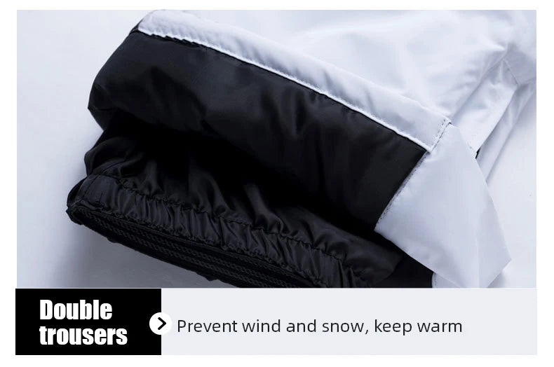 Ski Suit Snowboard Suits Women Windproof Waterproof Warm Thicken Snow Pants And Down Jacket Ski Clothes Set - The Clothing Company Sydney