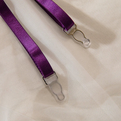 Lace Bodysuit Lace Up Costume Long Gloves Stocking See-Through Tights Lingerie Matching Outfit Set - The Clothing Company Sydney