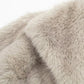 Women's Fashion Cropped Faux Fur Jacket Coat Long Sleeve Front Snap-button Outerwear Chic Lapel Collar Thick Coat The Clothing Company Sydney