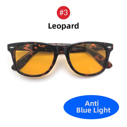 Night Vision Blue Light Blocking Glasses Men Square Computer Eye Protection Eyeglasses Gaming Women Orange Eyewear The Clothing Company Sydney