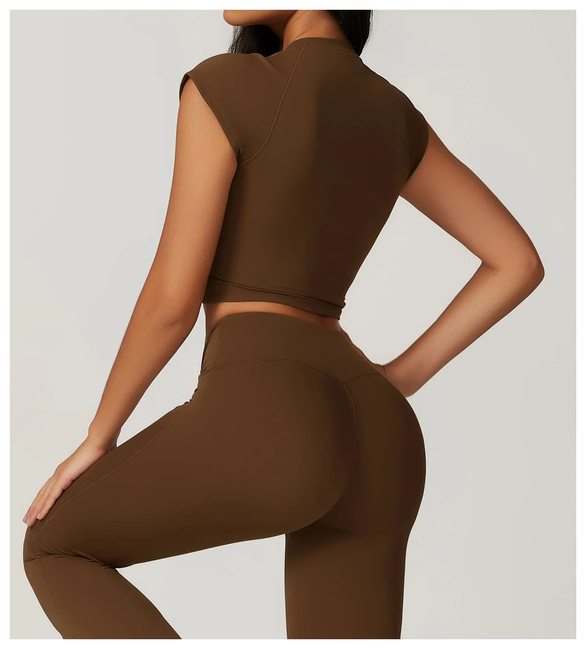 Women's Yoga Gym Activewear 2 Piece Set Sport Suit Workout Short Sleeve Crop Top High Waist Leggings Short Fitness Sports Wear