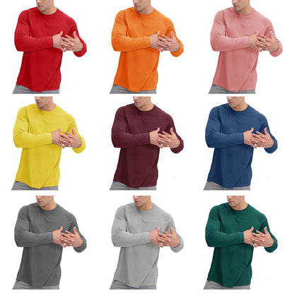 Sun Protection T-shirts Summer UPF 50+ Men's Long Sleeve Quick Dry Athlectic Sports Hiking Performance T-shirts Tee Tops The Clothing Company Sydney