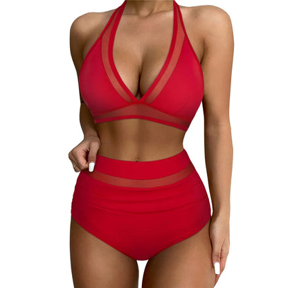 High Waist Push Up Swimsuit Women Black Beachwear Swimwear Adjustable Bathing Suit Bikini Set The Clothing Company Sydney