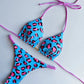2 Piece Halter Micro Bikini Thong Swimsuit Women's Swimwear Bandage Brazilian Bathing Suit - The Clothing Company Sydney