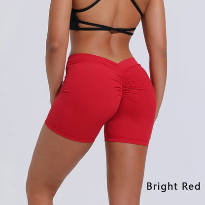 V-Back shorts High waist yoga women's training sports fitness pants Activewear Short - The Clothing Company Sydney