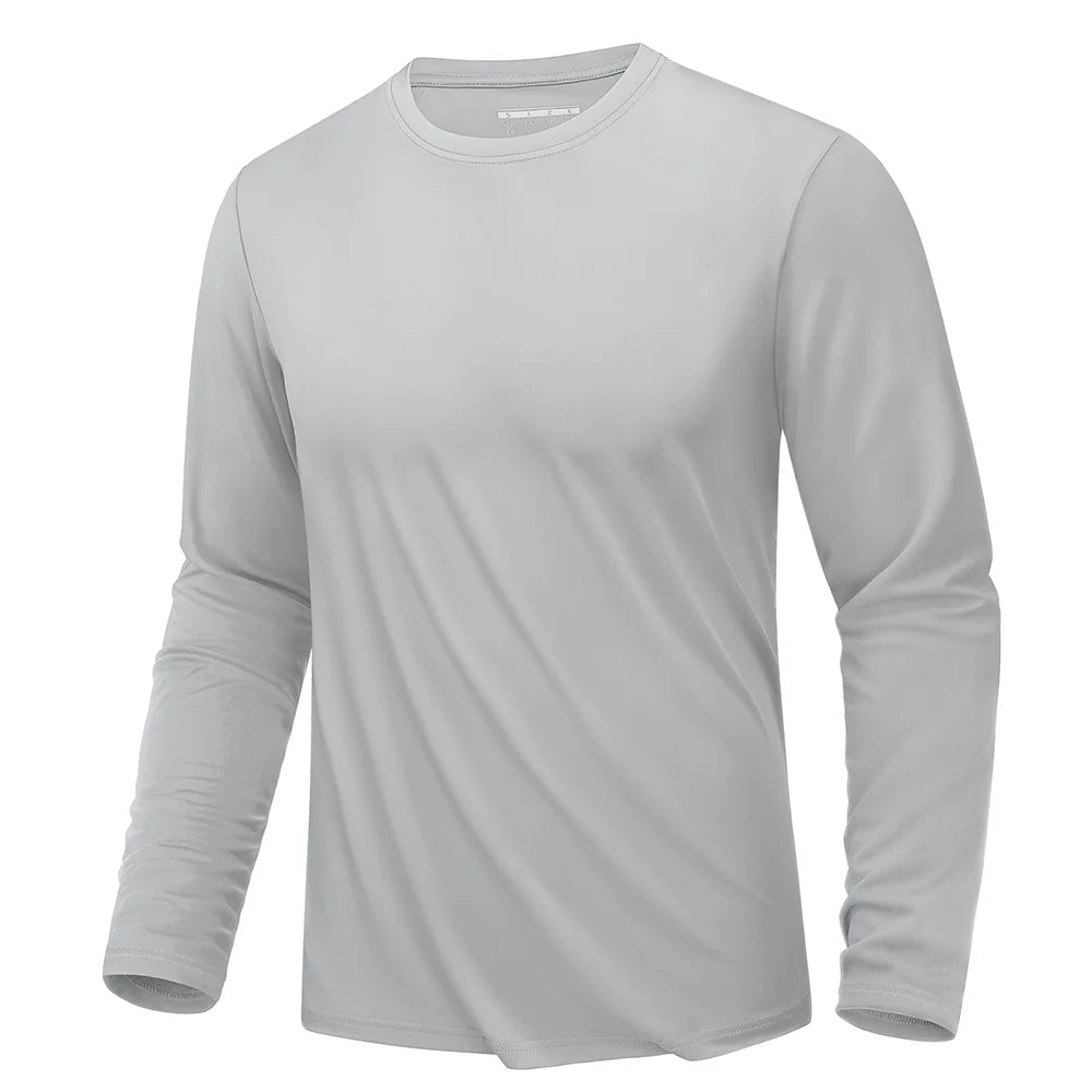 UPF 80+ Sun Protection T-shirts Men's Quick Dry Long Sleeve Athlectic T Shirts Performance Sports T-shirts Rash Guard The Clothing Company Sydney