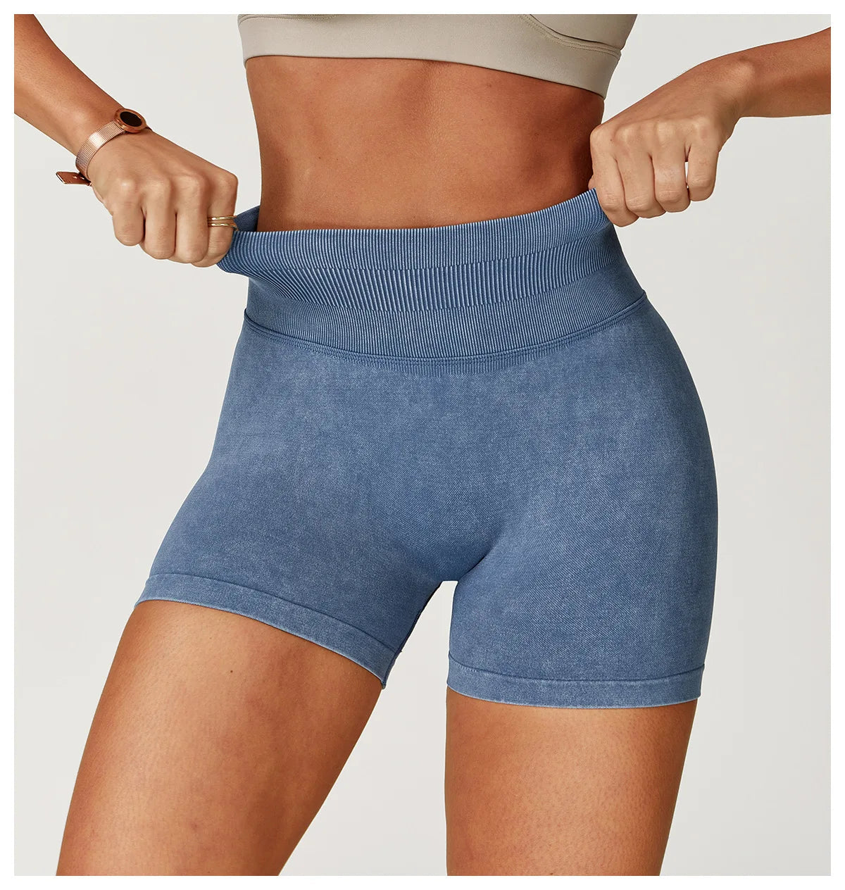 High Waist Yoga Bicycle Shorts Women Sand Washed Workout Shorts Fitness Yoga Lift Butt Fitness Yoga Gym Running Bike Short Pants The Clothing Company Sydney