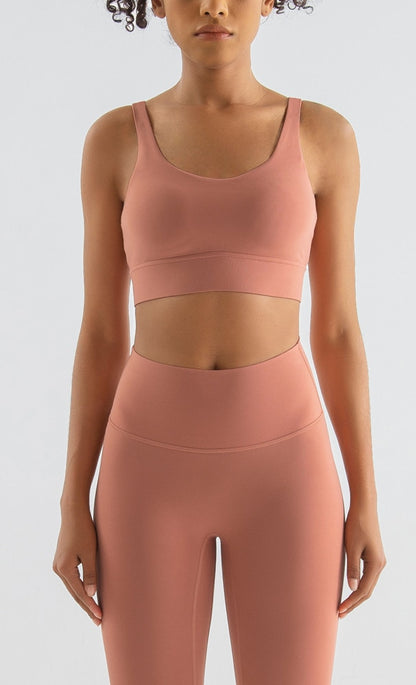 Women's Sports Bra Yoga Underwear Fixed Chest Pad Crop Tops Gym Sports Bras Shockproof Fitness Push Up Workout Bralette The Clothing Company Sydney