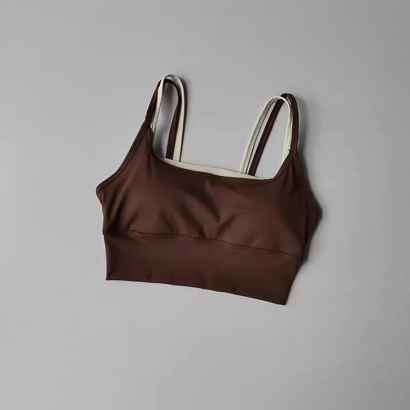 Shockproof Sports Bra Womens Slim Elastic Fitness Underwear  Gym Breathable Yoga Crop Top Sportswear The Clothing Company Sydney