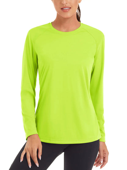 UPF 50+ Summer Quick Dry T-shirts Women's Performance Sun Block UV Protection T Shirts Long Sleeve Swim Pullover Tops The Clothing Company Sydney