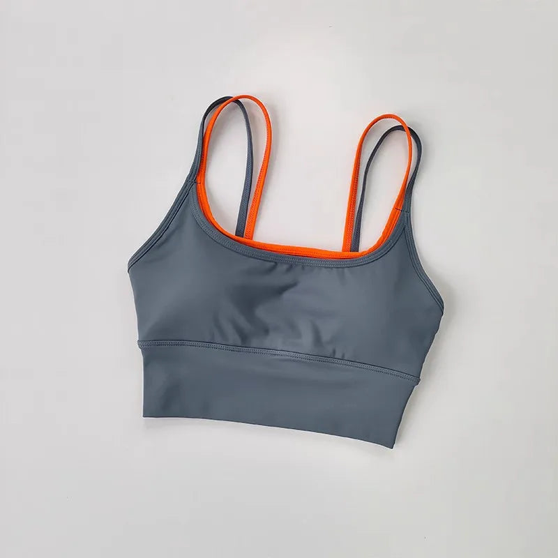 Shockproof Sports Bra Womens Slim Elastic Fitness Underwear  Gym Breathable Yoga Crop Top Sportswear The Clothing Company Sydney