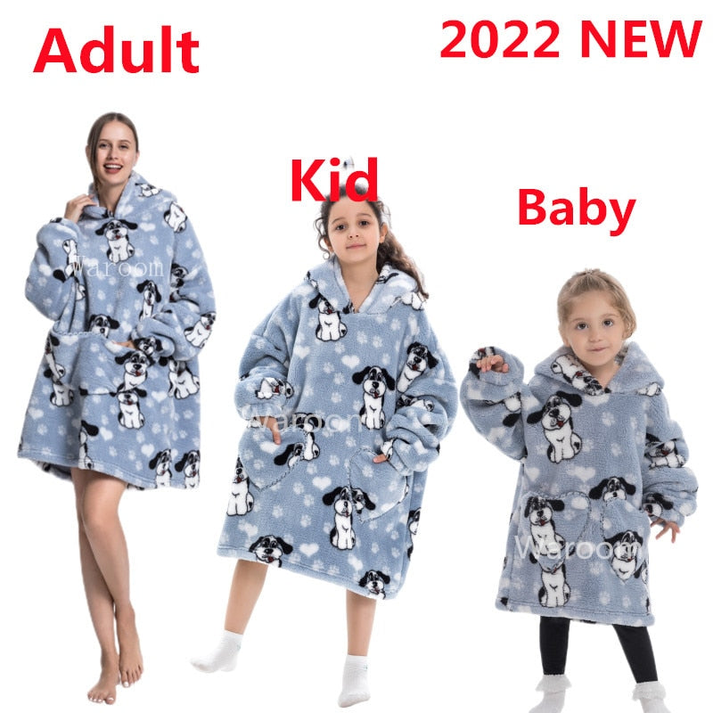 Oversized Hooded Blanket for Adult Child Wearable Blankets for Winter Warm Outdoor Hoodie Sweatshirt The Clothing Company Sydney