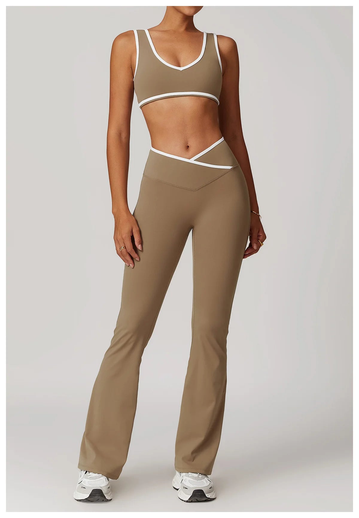 2 Piece Yoga Set Women's Workout Outfits Fitness Sportswear Gym Tracksuit High Waist Leggings Sports Bra Athletic Wear The Clothing Company Sydney