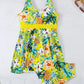 Floral Tankini Set 2 Piece Women Swimsuit High Waist Swimwear Bathers Bathing Swimming Suit Summer Beachwear