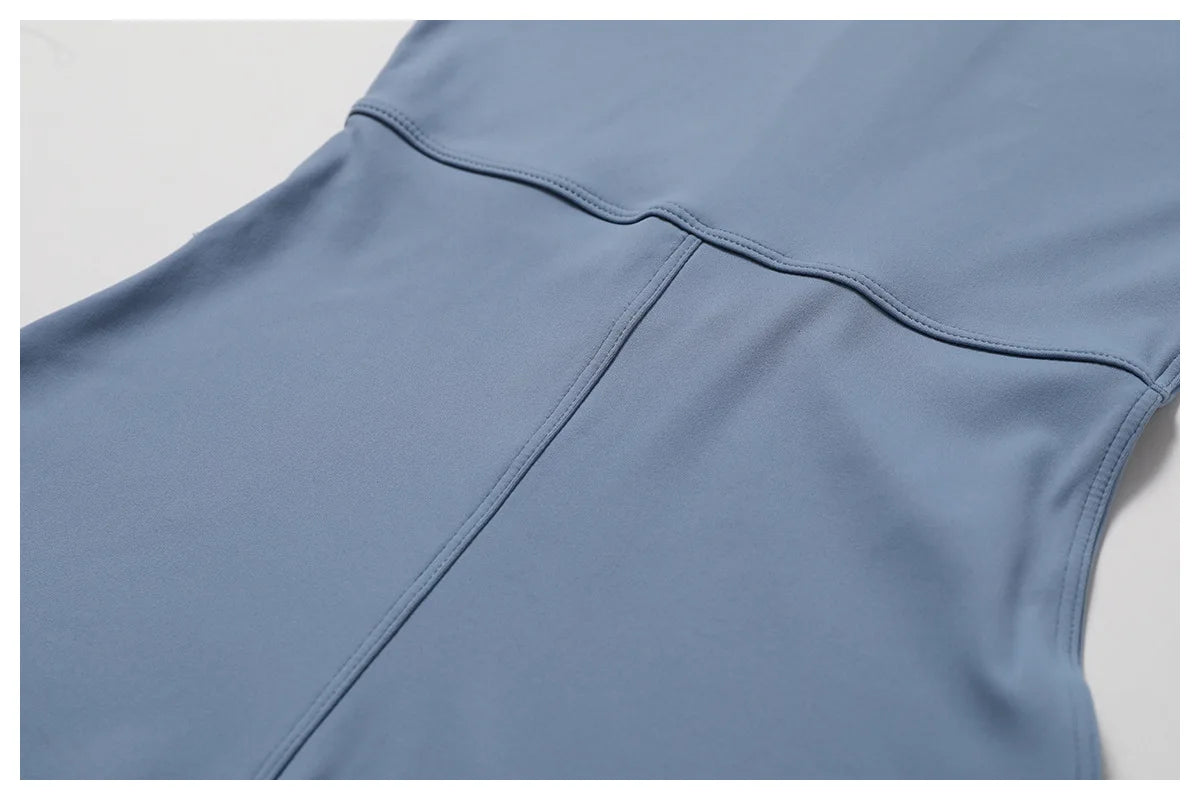 Summer Zipper Workout Jumpsuit Sports Overalls Women Gym Clothing Running Fitness Suits Gym Tracksuit Short Sportswear Yoga Set - The Clothing Company Sydney