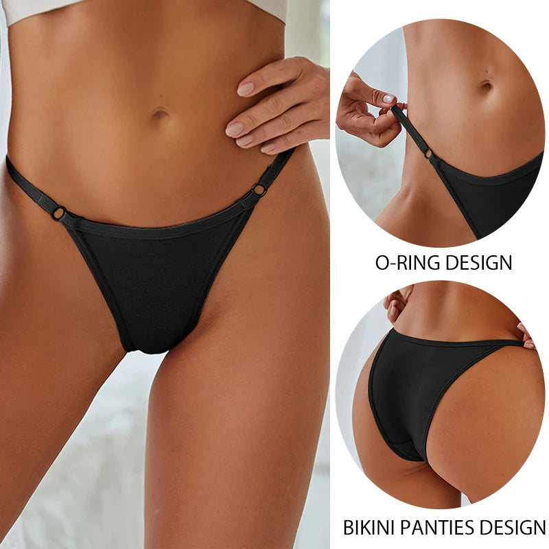 3 Pack Women's Cotton Panties Low Waist Bikini Briefs Ladies Underwear Soft Solid Underpants Lingerie The Clothing Company Sydney