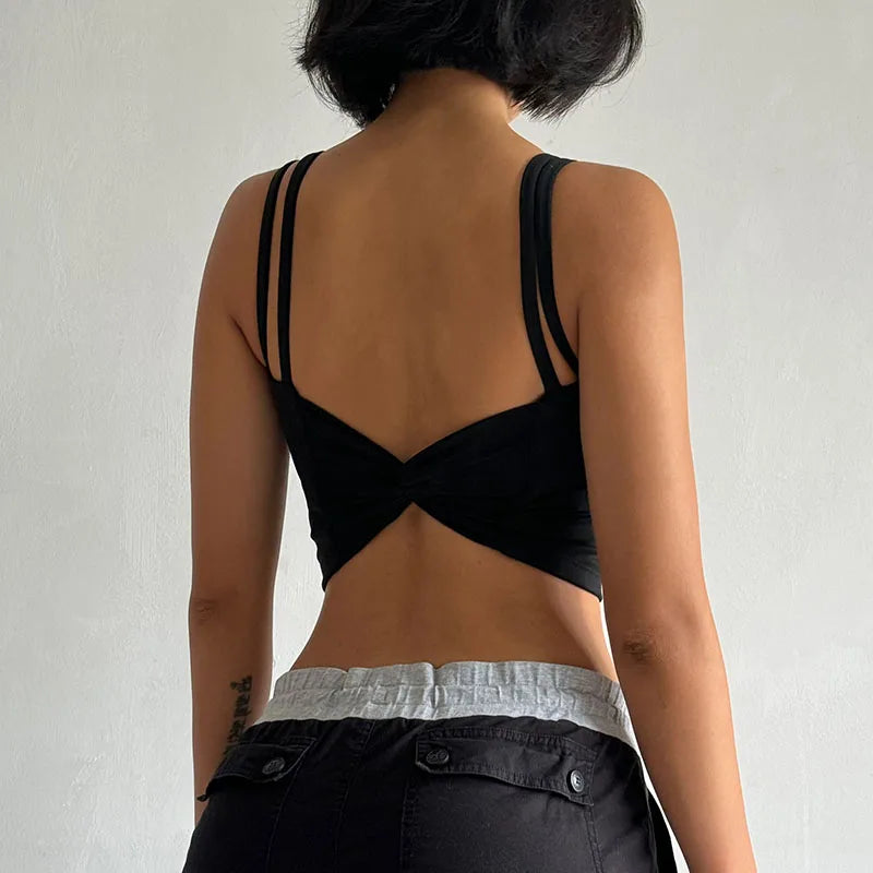 Women's Sports Bras Fitness Top Lingerie, Push Up Fixed Pad Yoga Bra Knotted Back Running Vest Gym Tops The Clothing Company Sydney