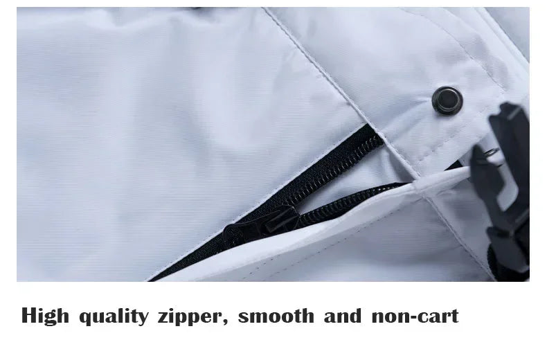 Women's Ski Suit Winter Waterproof Warm Hooded Windproof Raincoat Snow Pants Outdoor Snowboard Wear Set Skiing Overalls - The Clothing Company Sydney