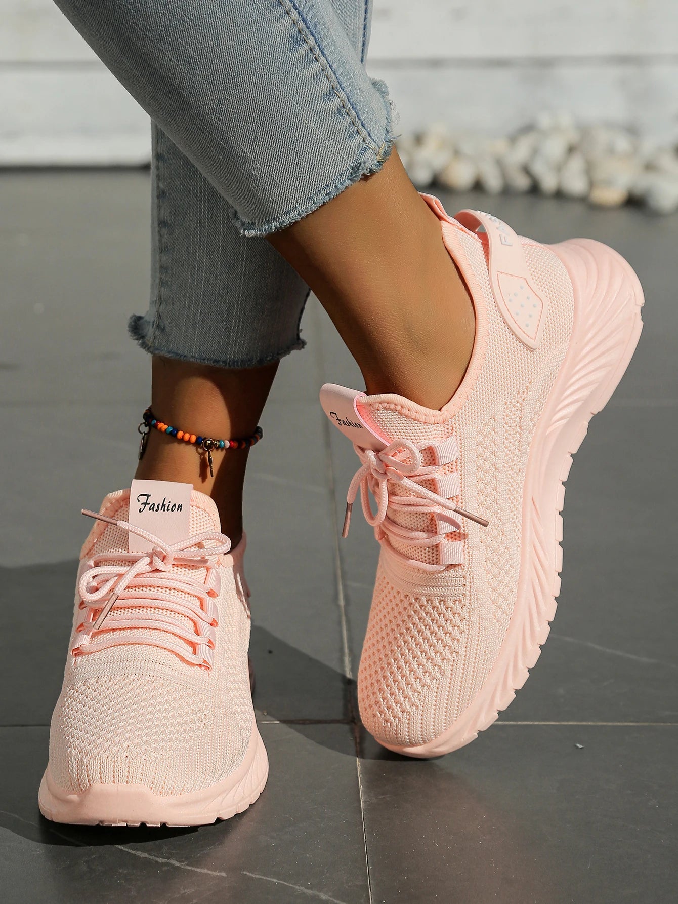 Women's Fall Casual Sneakers – Fly Weave, Lace-Up The Clothing Company Sydney