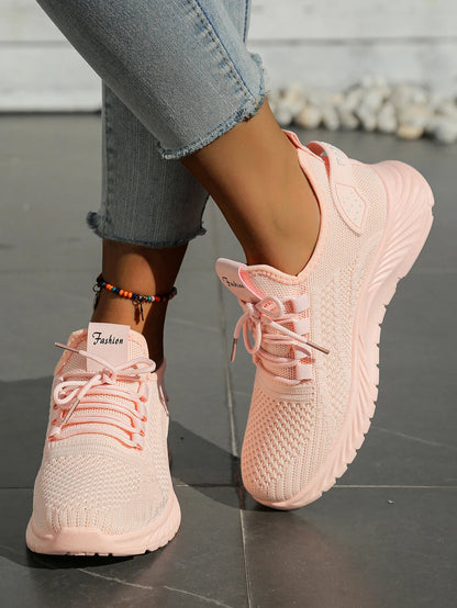 Women's Fall Casual Sneakers – Fly Weave, Lace-Up The Clothing Company Sydney