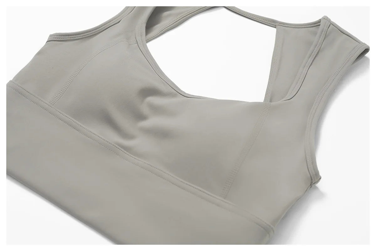 Women's Sports Bras Fitness Vest High Strength Sports Top Backless Yoga Bra Running Fitness Breathable Shockproof Yoga Bra The Clothing Company Sydney