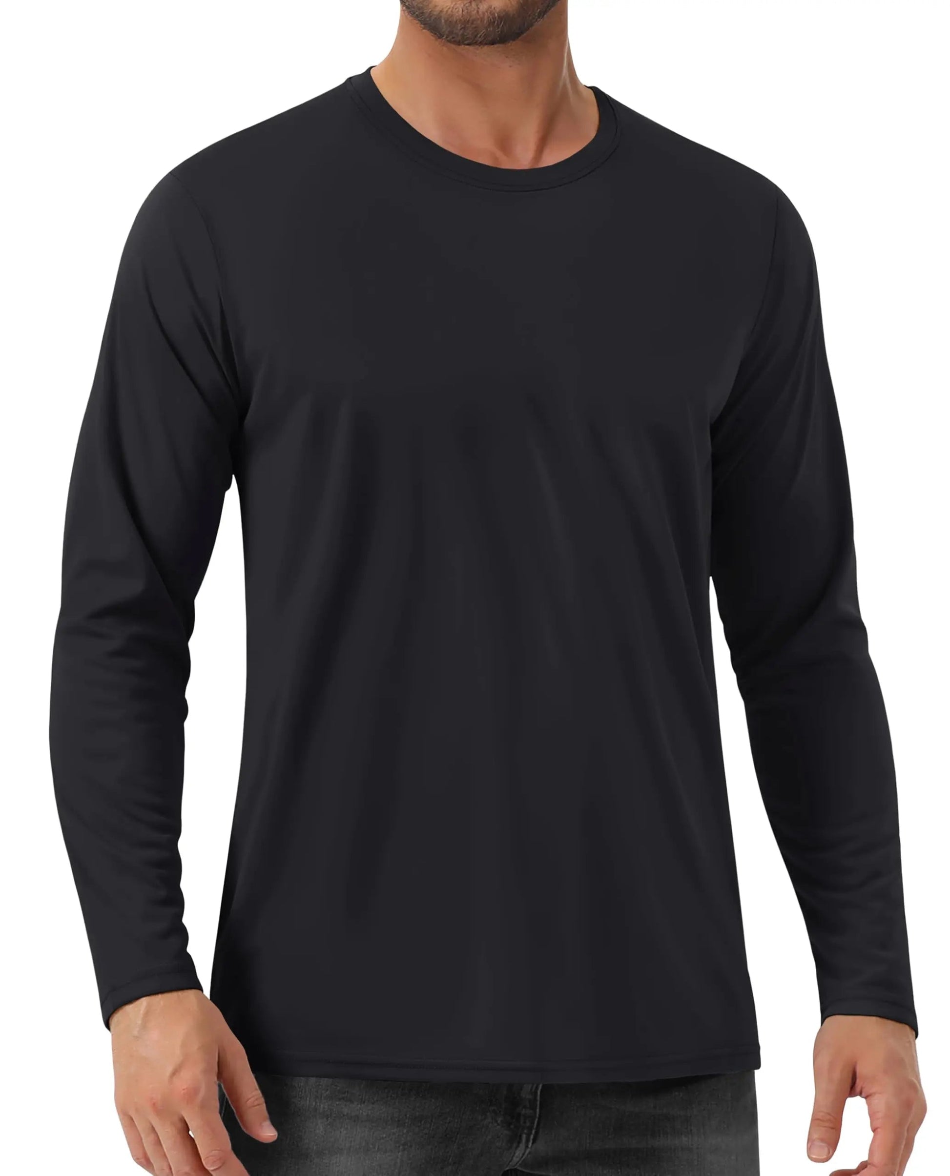 UPF 80+ Sun Protection T-shirts Men's Quick Dry Long Sleeve Athlectic T Shirts Performance Sports T-shirts Rash Guard The Clothing Company Sydney