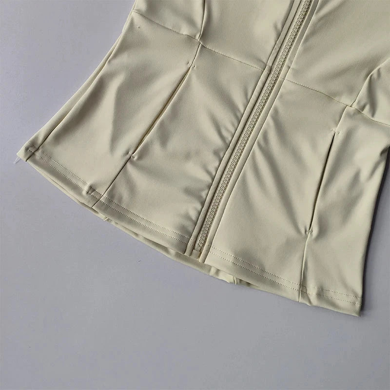 Women Sports Jacket Zip Fitness Yoga Shirt Workout Running Coats Warm Gym Long Sleeve Top Cardigan Slim Tight Jacket Activewear The Clothing Company Sydney