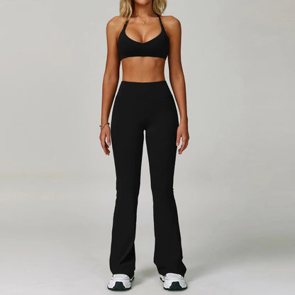 2 Piece Set Women's Tracksuit Fitness Clothes Yoga Sets Sportswear Workout Bra High Waist Leggings Set Gym Clothing Sports Suits The Clothing Company Sydney
