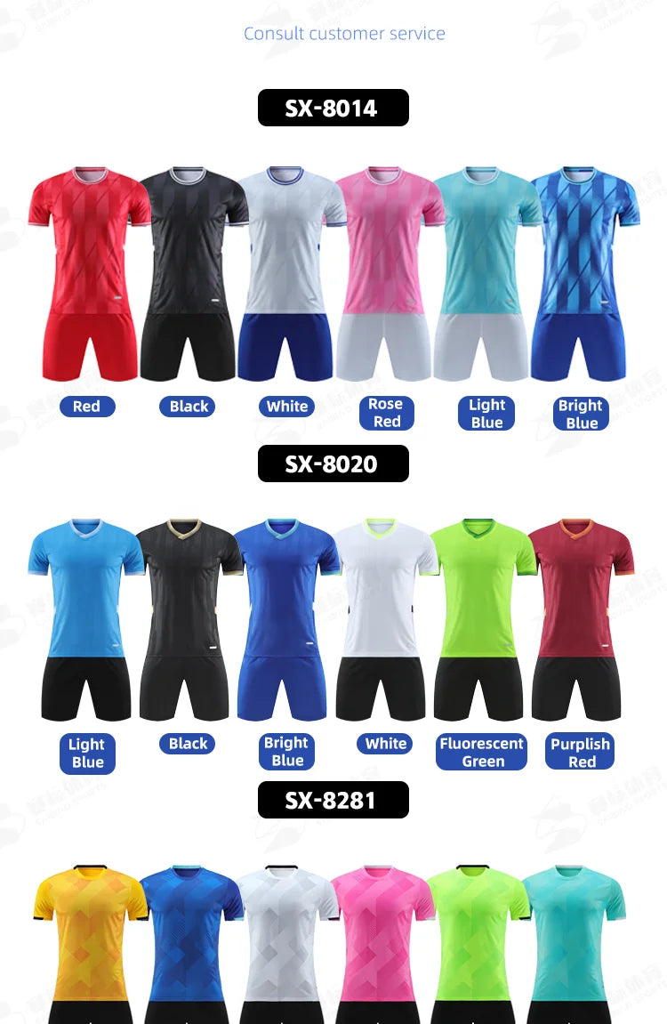 Adult Kids Customised Football Jerseys Soccer Uniform Mem Women Team Training Quick-Drying Sportswear  Futsal Tracksuit Outfit