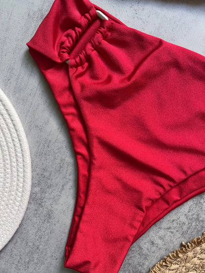 2 Piece Bandeau Bikini Push Up Swimsuit Swimwear Brazilian Bikini Set Thong Swim Suits Solid Beachwear The Clothing Company Sydney