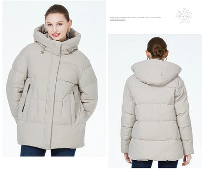 Women's Winter Jacket Warm Thicken Short Outwear Windproof Coat Long Sleeve Zipper Parka with Hood The Clothing Company Sydney