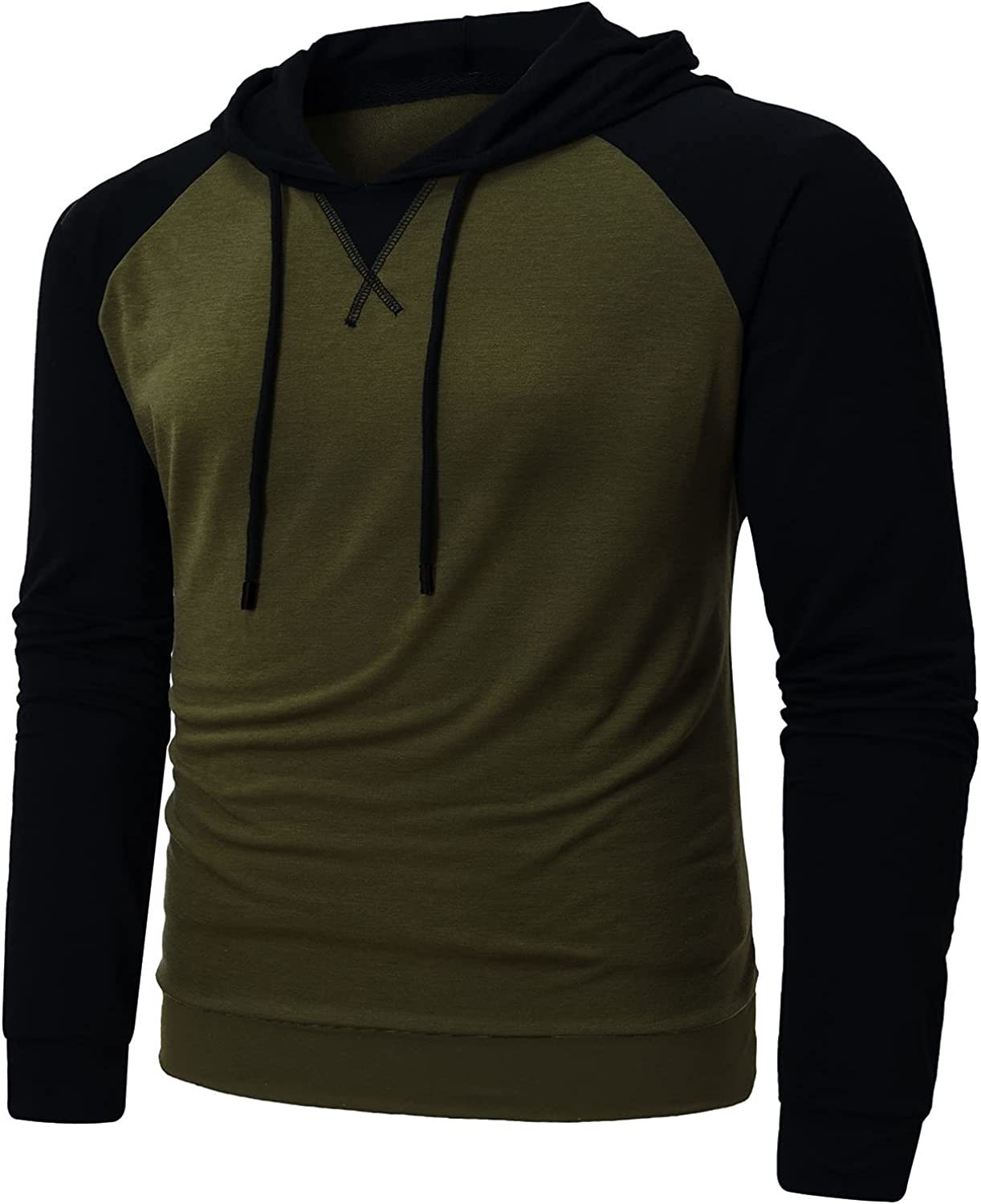 Men's Hoodies Sweatshirts Long Sleeve Solid Patchwork Single Breasted Drawstring Lightweight Casual Street Home Clothing Top The Clothing Company Sydney