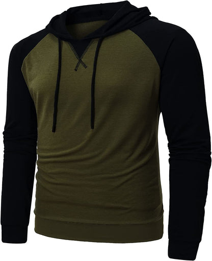 Men's Hoodies Sweatshirts Long Sleeve Solid Patchwork Single Breasted Drawstring Lightweight Casual Street Home Clothing Top The Clothing Company Sydney