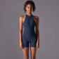 Hollow Backless Sport Jumpsuit Short Woman One Piece Gym Outfit Sleeveless Zipper Fitness Overalls Yoga Romper