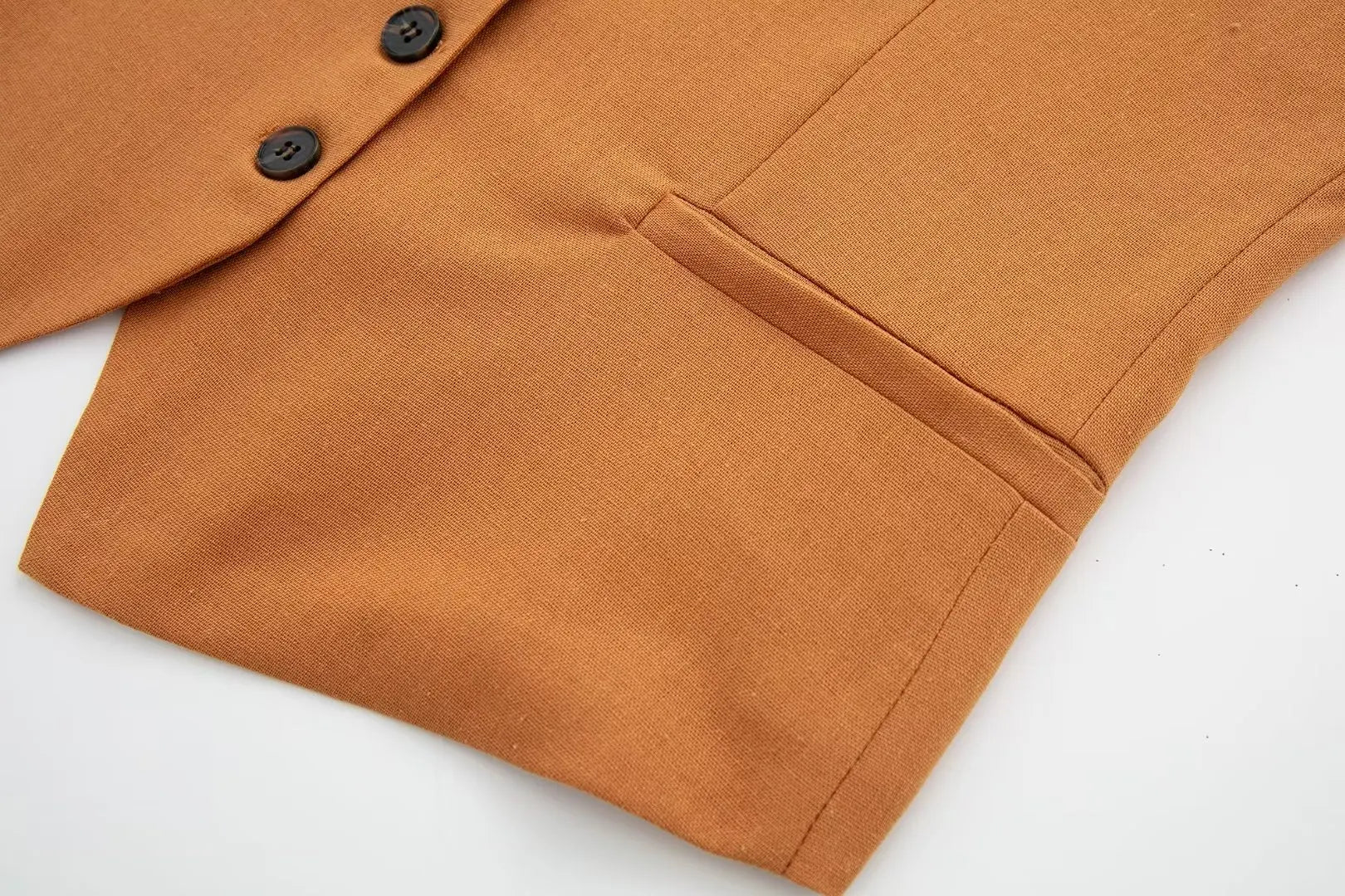 2 Piece Women's Suit Button V Neck Waistcoats Elegant Vest Top Zipper High Waist Slim Pants Shorts Summer Female Streetwear - The Clothing Company Sydney