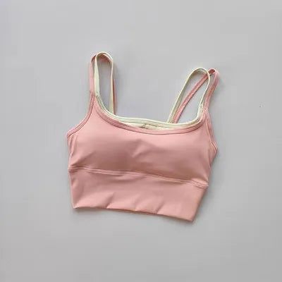 Shockproof Sports Bra Womens Slim Elastic Fitness Underwear  Gym Breathable Yoga Crop Top Sportswear The Clothing Company Sydney