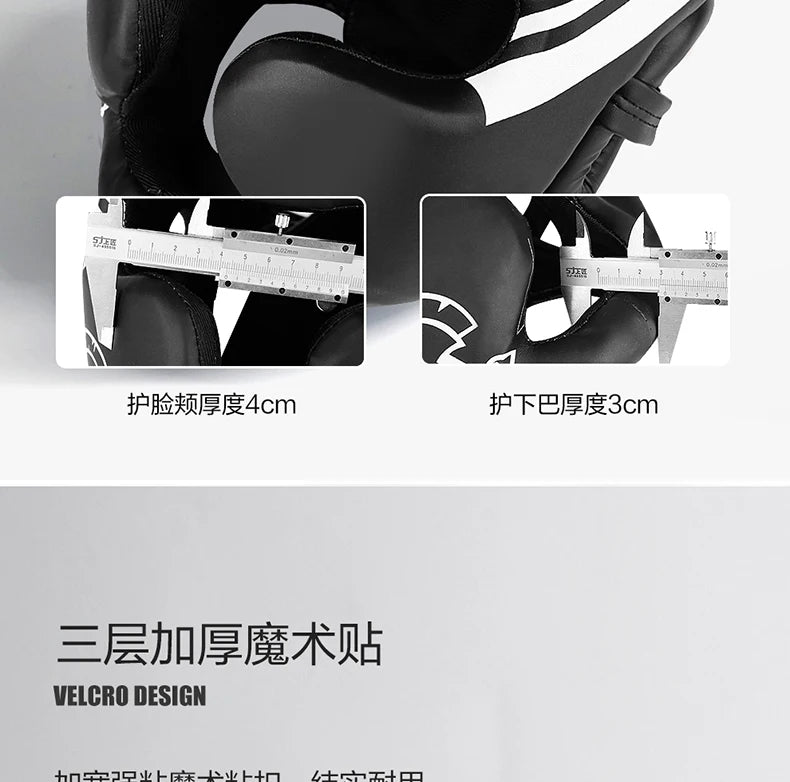 Boxing MMA Safety Helmet Head Gear Protectors Adult Teenage Training Headgear Muay Thai Kickboxing Full-covered Helmet Headgear The Clothing Company Sydney