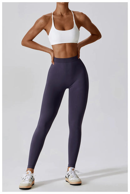 Seamless Yoga Pants Women's V Shaped Push Up Fitness High Waist Gym Running Workout Sports Yoga Tight Leggings - The Clothing Company Sydney
