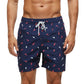 Summer Mens Swim Shorts Beach Quick Dry Printing Swimsuit Plus Size Mesh Liner Surfing Gym Board Shorts