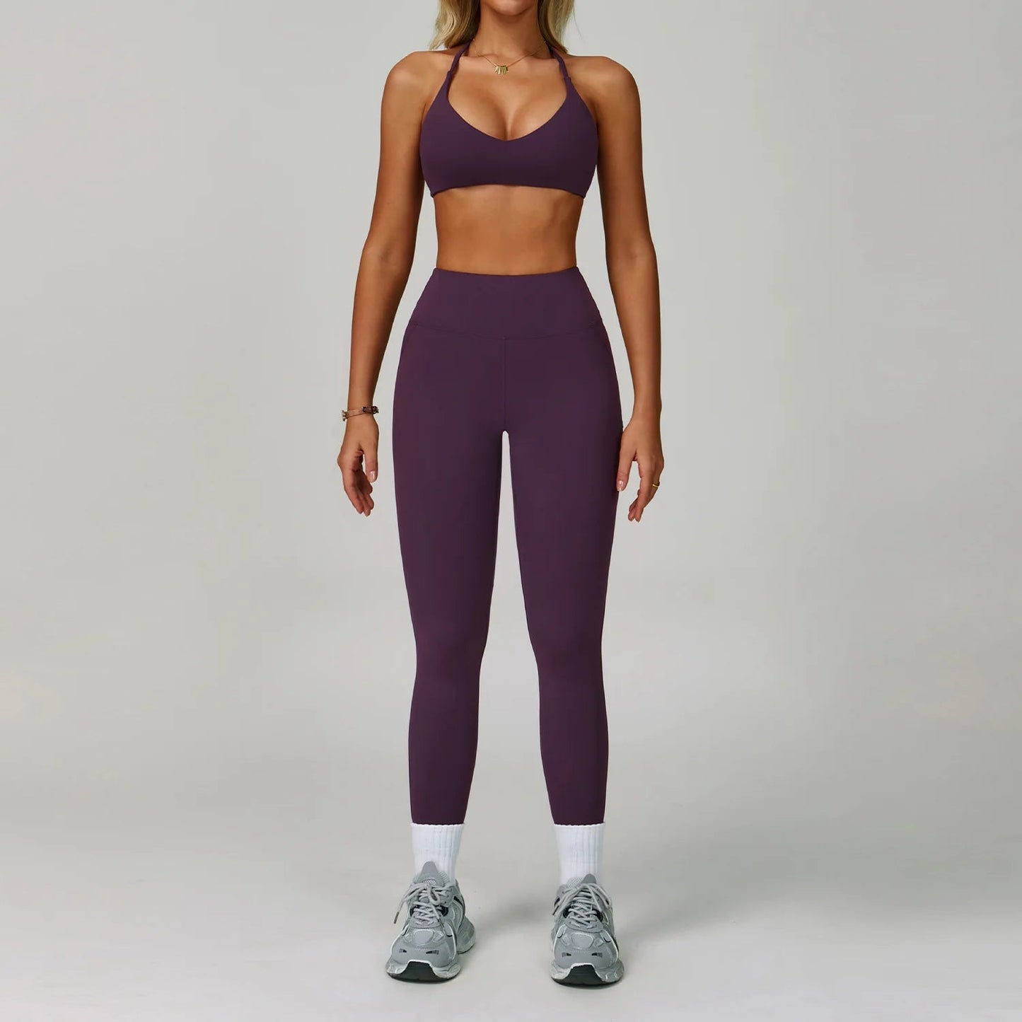 2 Piece Set Women's Tracksuit Fitness Clothes Yoga Sets Sportswear Workout Bra High Waist Leggings Set Gym Clothing Sports Suits The Clothing Company Sydney