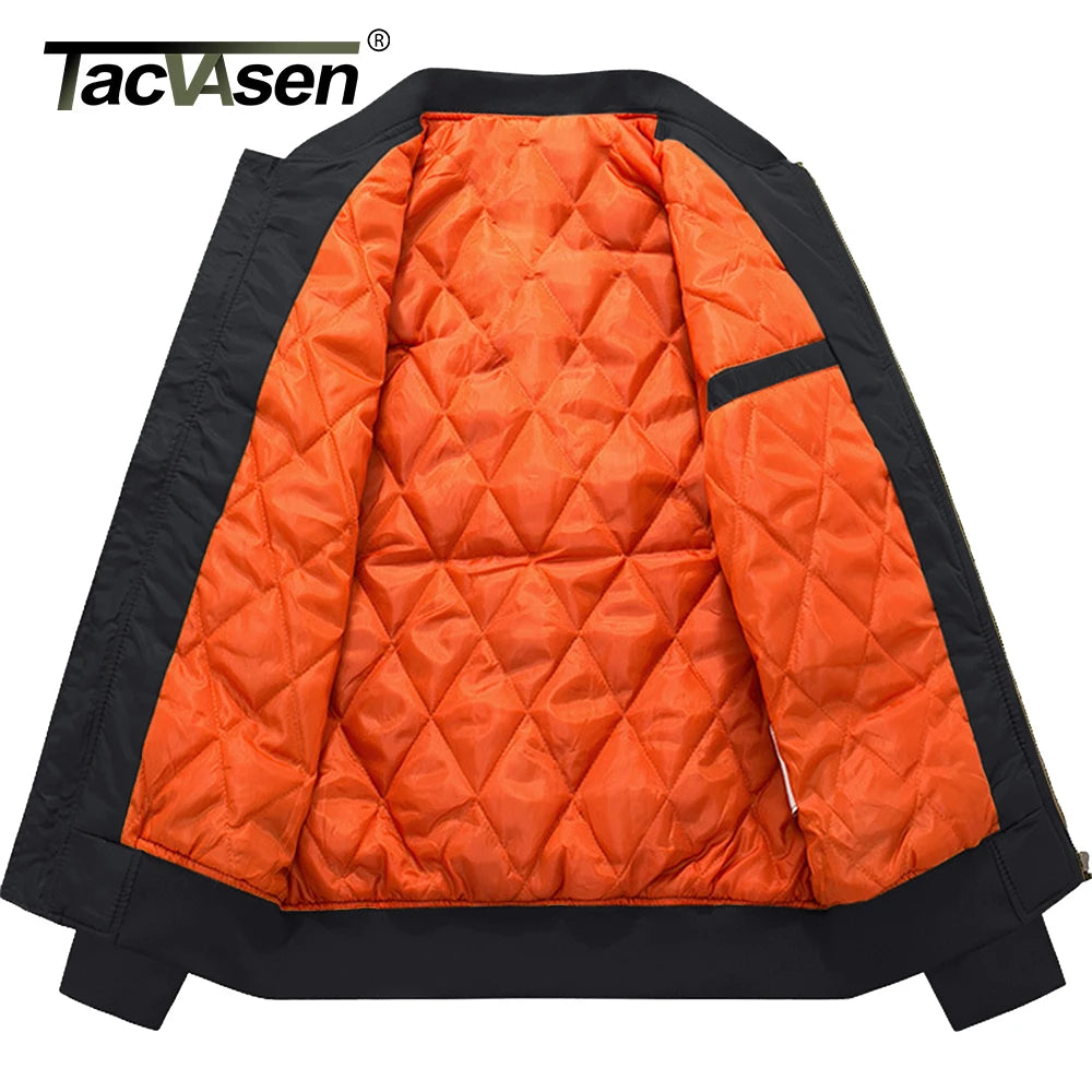 Winter Padded Bomber Jackets Outwear Men's Retro Pilot Jacket Coat Casual Baseball Jackets Varsity Jackets Streetwear - The Clothing Company Sydney