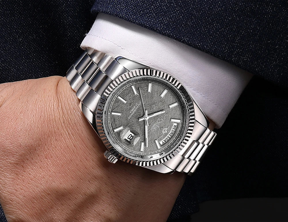 Cadisen DD40 Mens Luxury Automatic AR Sapphire Glass Mechanical Wristwatch 10Bar Miyota 8285 Movt Watch - The Clothing Company Sydney