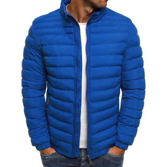 Men's Stand Collar Windbreaker Padded Down Jacket The Clothing Company Sydney